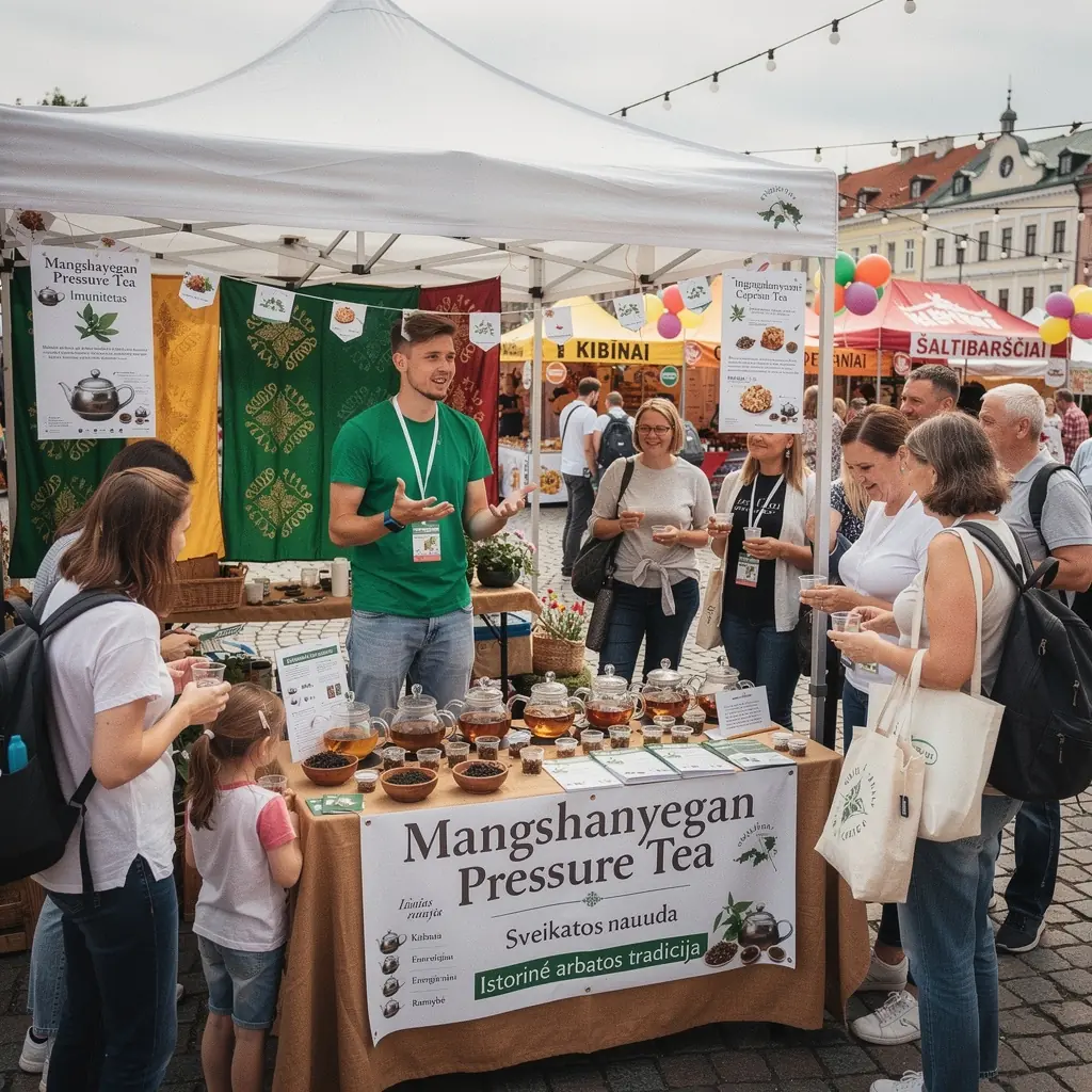 Mangshanyegan arbatos pakuotė su unikaliu dizainu, atspindinčiu tradicinę kinų kultūrą.